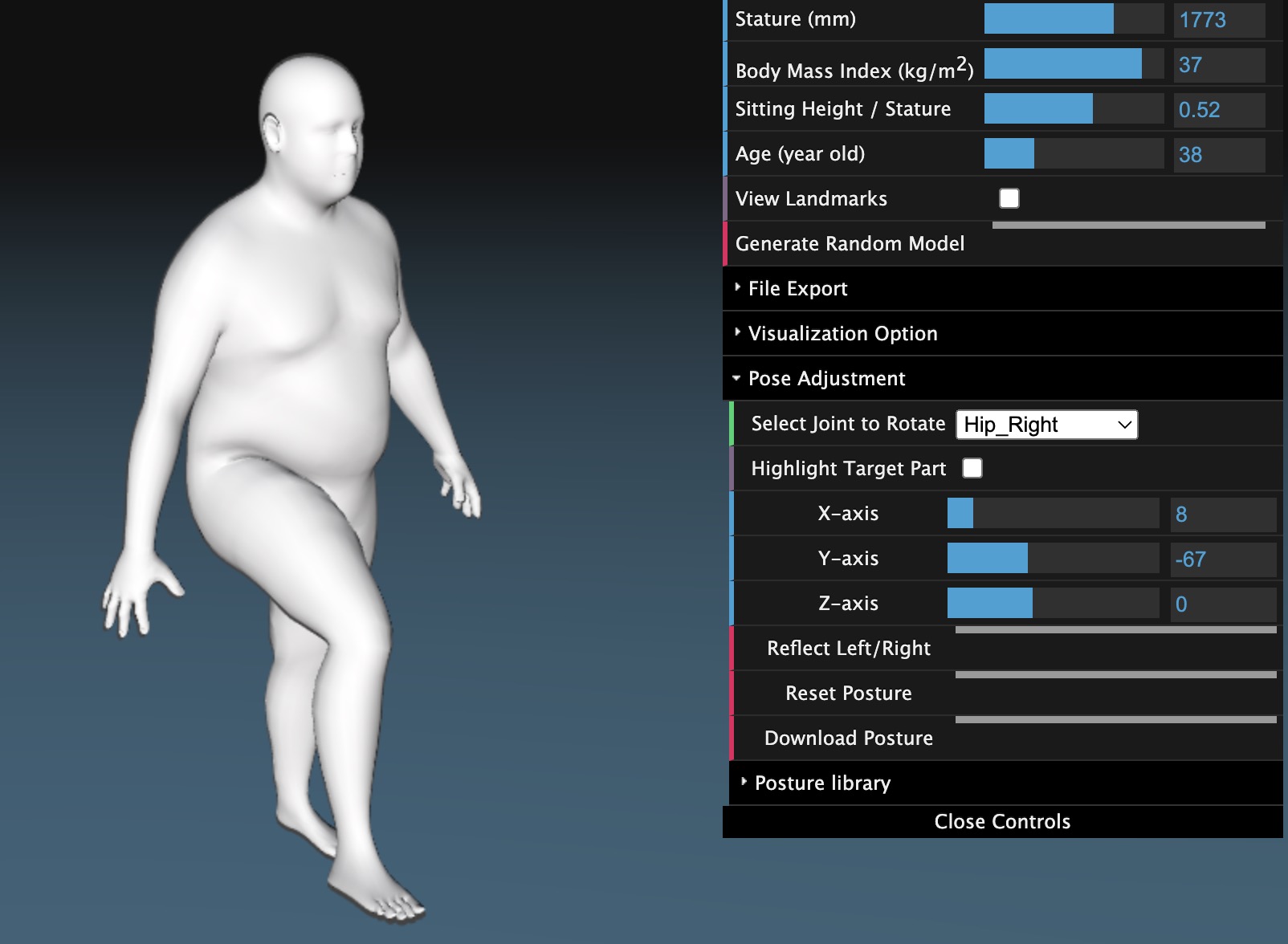 Human Shape Demo